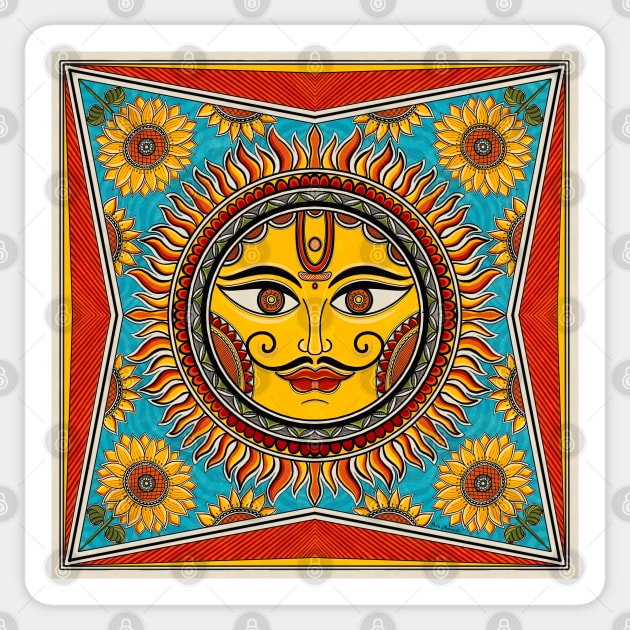 The sun god Sticker by Prita_d